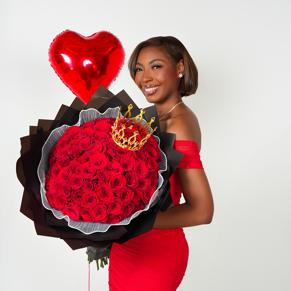 ❤️ 75 Red Roses Bouquet ❤️