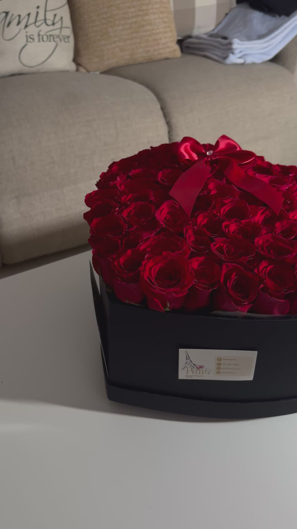 75-Rose Heart Arrangement