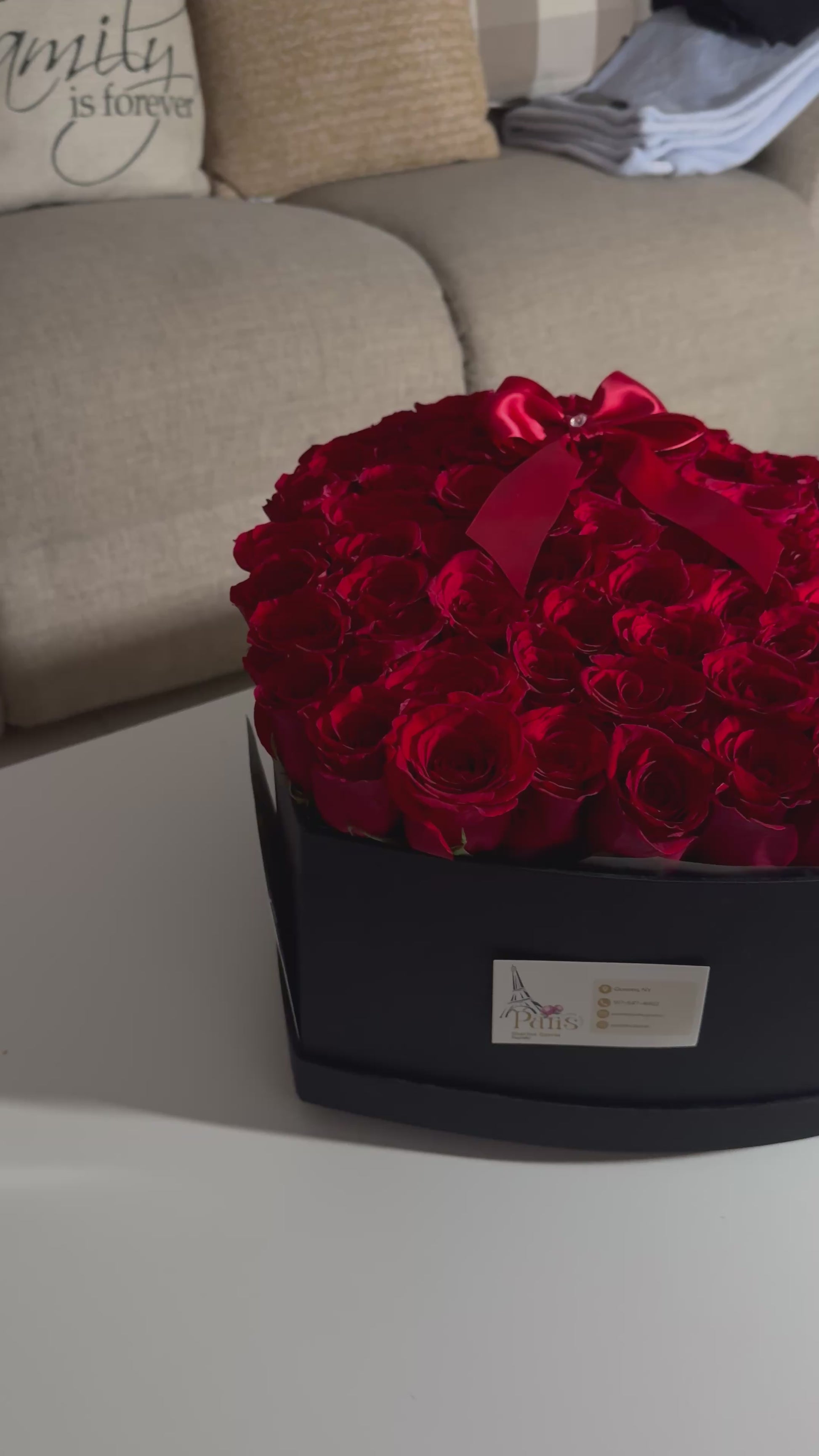 75-Rose Heart Arrangement